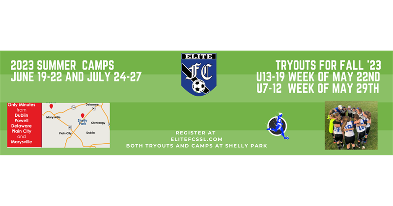 Tentative Dates for Tryouts and Camps for Elite FC